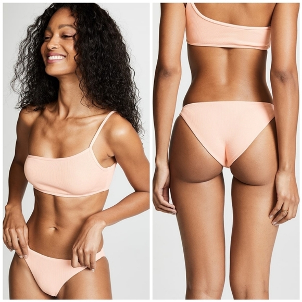 L*Space Milo Bikini Top Rib Pink Ribbed - Picture 3 of 6
